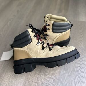 Mango Hiking Mountain Boots New Genuine Leather Suede